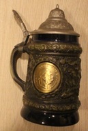 PIĘKNY KUFEL Z POKRYWKĄ - FRANCISZEK JOSEF I - JÓZEF i MARIA TERESA