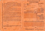 Lohnsteuerkarte 1940 – III Rzesza, Weisdorf, Bürgersteuer, pieczęcie, Śląsk