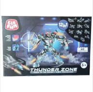 Klocki THUNDER ZONE ROBOT 12w1 612 elementów Elefun Robot Przyszłości 6+