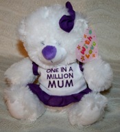 MASKOTKA PLUSZOWA MIŚ DLA MAMY JEDNA NA MILION PREZENT NA DZIEŃ MATKI NOWA!