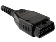 Wtyk OBD2 męski na kabel złącze diagnostyczne 16 pin PCB + obudowa + wkręty