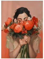Plakat „Floral Muse” – Minimalistyczny Plakat Artystyczny