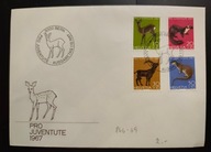 !! ZWIERZĘTA - SZWAJCARIA 1965 - KOPERTA FDC - STAN BDB !