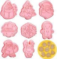 Foremki Do Ciastek Świąteczne Mix Zestaw 8szt