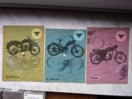 DŹWIĘKOWA KARTA REKLAMOWA 3SZT , 1970r , UNIKATY