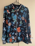 34 36 H&M Divided bomberka oversize kwiaty bomber