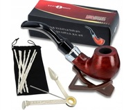 DREWNIANA FAJKA DO TYTONIU ZESTAW STOJAK WYCIORY + GRATIS UBIJAK PREZENT