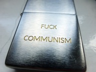 UŻYWANA ZAPALNICZKA ZIPPO GRAWER Fuck Communism Wietnam