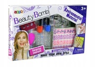 ZESTAW DO MALOWANIA PAZNOKCI - LAKIERY, NAKLEJKI, PIERŚCIONKI, SEPARATOR