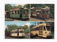 Pocztówka Modele tramwajów używanych w Brukseli