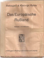 ROSJA CZĘŚĆ EUROPEJSKA - mapa z 1941 roku.