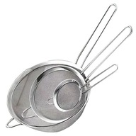 Zestaw 3 SITEK Kuchennych 18/20/23 cm z RĄCZKĄ Stalowe CEDZAKI Sitko