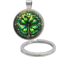 Brelok do kluczy/ka - Koniczyna - ozdobna zawieszka, plecak, portfel