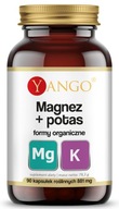 YANGO Magnez + potas formy organiczne na układ nerwowy, 90 kapsułek