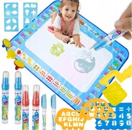 Mata Wodna Do Malowania XXL 100x80 Pisaki Pieczątki Szablony Zestaw