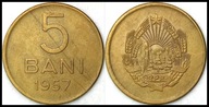 MNB - RUMUNIA 5 Bani 1957 # st 2