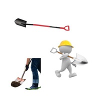 Szpadel szpiczasty z metalowym trzonkiem Schmith