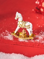 Dekoracja świąteczna w kształcie konika na biegunach na prezent dziecku