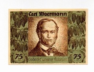 Niemiecka Afryka Wschodnia - 75 Pfennig - 1921 - bardzo rzadki UNC -