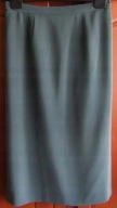 Spódnica szara na podszewce rozcięcie szyta na miarę 44