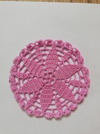 Szydełkowa serwetka podkładka pod kubek kpl.4 szt.