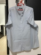 14 Koszula Dressmann jasnoniebieska artystyczne groszki bawełna duża 5XL