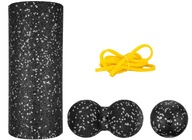 ZESTAW FIZJO ROLLERÓW DO ODPRĘŻENIA I MASAŻU 4W1 GUMA OPOROWA 2-7KG SPORT