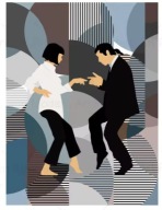 Plakat „Movie Dance Aesthetic” – Minimalistyczny Plakat Filmowy Retro