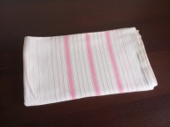 PRZEŚCIERADŁO LNIANE W PASY 185 / 165 cm.