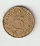III Rzesza 5 pfennig 1938 A