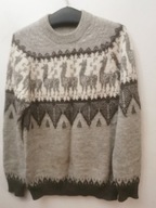 WEŁNIANY Norweski SWETER R.M\L SWETR ORYGINALNY