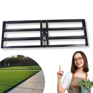 RĘCZNY NIWELATOR TERENU METALOWY DO TRAWNIKA GRABIE 90X30 STALOWY SOLIDNY