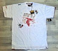 T-SHIRT BIAŁY APLIKACJA AKADEMIKS XL ORG