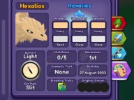 Hexalios Pure - Dragon Adventures Roblox