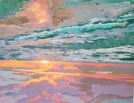 Obraz „Zachód słońca nad morzem” | Areszt Śledczy | 34. Finał WOŚP