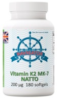 Suplement diety Navigator Supplements Witamina K2 MK-7 180 kapsułek