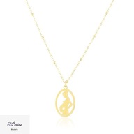 Cp11918 Celebrytka złocona "Mama"