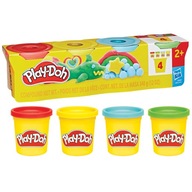 Zestaw PLAY DOH 4 pak G0688 G0512 CIASTOLINA kolorowa 4 tuby HASBRO 340g