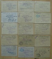 ŁAGRY SOWIECKIE-15 kart obozy jenieckie WITEBSK MIŃSK-1946-1947 MITTERBAUER