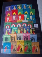 Etykiety zapałczane zestaw 13