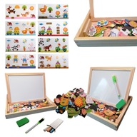 EKO WALIZKA - TABLICA MAGNETYCZNA, FARMA, MAGNESY, EDUKACYJNA!