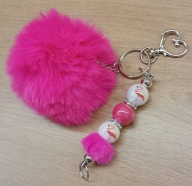 Brelok damski Flaming zawieszka pompon 6423 Oliwia Kurowska, Kuba Kurowski