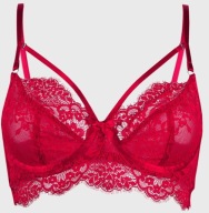 Śliczna markowa bielizna Hunkemoller Pauline UK 38D EUR 85D czerwony