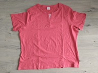 Śliczna markowa bluzeczka Anne de Lancay XXL koralowa 100% cotton