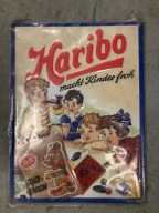 Metalowy plakat szyld reklama HARIBO z lat 50-tych