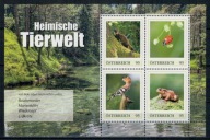 Austria 2024 Znaczki Blok ** zwierzęta ptaki owady biedronka żaba