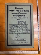 Flemming mapa belgijskiego i francuskiego teatru działań wojennych arkusz 9