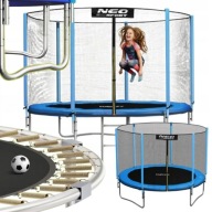 BEZPIECZNA MINI TRAMPOLINA OGRODOWA DLA DZIECI MAŁA 6F 183CM Z SIATKĄ 50KG