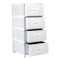 REGAŁ ŁAZIENKOWY CHOMIK SZAFKA KOMODA 4 SZUFLADY ORGANIZER STOJĄCY