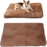 PLUSZOWE PROSTOKĄTNE LEGOWISKO kojec DLA PSA KOTA poduszka posłanie 100x60